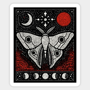 Moth under the Moon | Midnight Grimoire Sticker